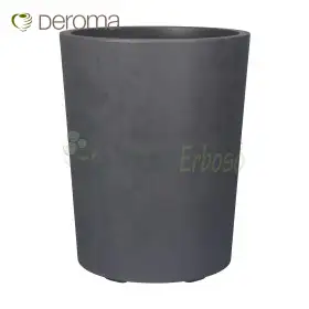 Millennium - 53 cm runde Vase Anthrazit Deroma - 1