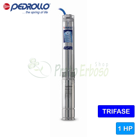 4SR 1/20 S-PD - Elettropompa sommersa trifase da 1 HP Pedrollo - 1