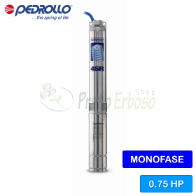 4SRm 2/9 S-PD - 0.75 HP single-phase submersible electric pump Pedrollo - 1