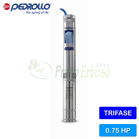 4SR 6/4 S-PD - 0.75 HP three-phase submersible electric pump Pedrollo - 1