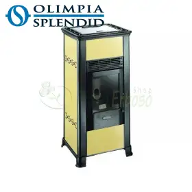 Vivapellets - Stufa a pellet da 8 Kw beige Olimpia Splendid - 1