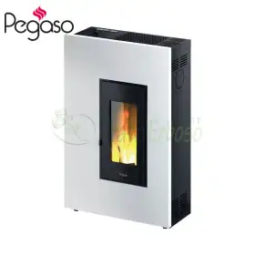 Madison 5 - 5 kW weißer Pelletofen Pegaso - 1