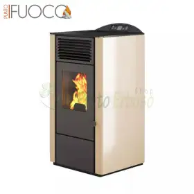 Lory – 9,5 kW Pelletofen in Elfenbeinfarbe Punto Fuoco - 1