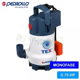 TEX 3 (5m) - pompa electrica de scurgere 0,75 CP pentru apa murdara Pedrollo - 1