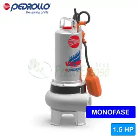 VXm 15/50-MF - Pompă electrică de canalizare VORTEX monofazată de 1,5 CP