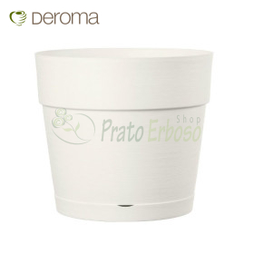 SAVE R POT blanco - Jarrón redondo blanco 24,5 cm