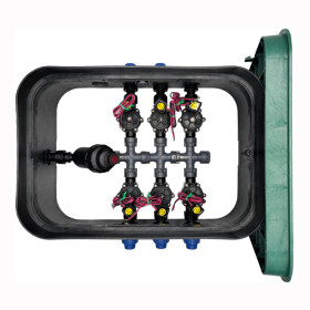 PA-DV-F6-9V – 1" montiertes Cockpit, 6 Zonen Rain Bird - 1