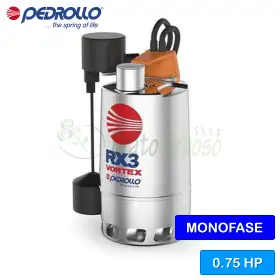 RXm 3/20 - GM (5m) - Pompe électrique monophasée VORTEX 0,75 HP pour