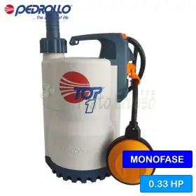 TOP 1 (10 m) - Pompe de drainage d'eau claire de 0,33 CV