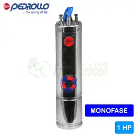 Moteur rembobinable monophasé 4PDm/1 - 4" 1 CV Pedrollo - 1