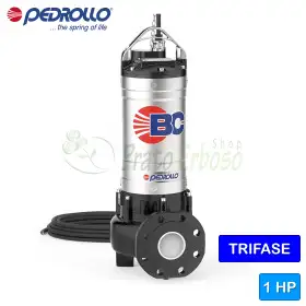 BC-4 - Pompe électrique à deux canaux pour eaux usées monophasées, 1 HP