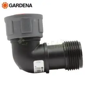 2752-20 - Gomito a 90 gradi bocchettonato MF da 1"