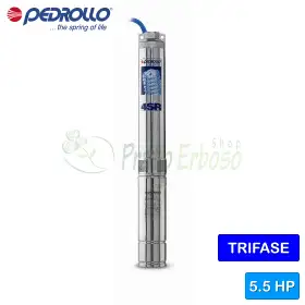 Pompe électrique submersible triphasée 4SR 18/16 N-PD - 5,5 CV Pedrollo - 1