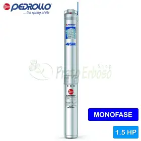 4SRm 18/4 N-PS - 1.5 HP single-phase submersible electric pump Pedrollo - 1