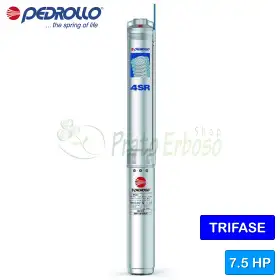4SR 18/22 N-PS - Bomba eléctrica sumergible trifásica de 7,5 HP Pedrollo - 1