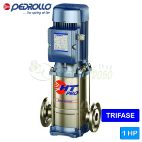 HT 3/4-PRO - Pompe électrique multicellulaire verticale triphasée 1 HP Pedrollo - 1