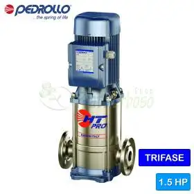 Pompe électrique verticale multicellulaire triphasée HT 8/3-PRO - 1,5 CV