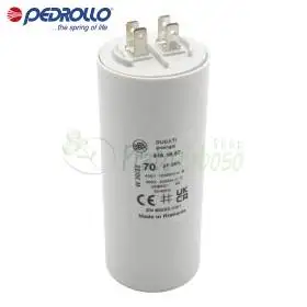 Condensateur 70 F - 70 micro farad 450 VL Pedrollo - 1