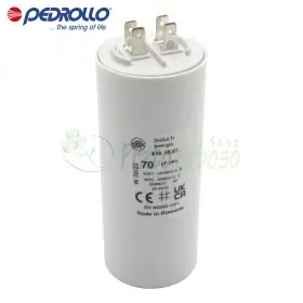 Condensateur 70 F - 70 micro farad 450 VL Pedrollo - 1
