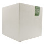 Cub Millennium R - vază cubică de 39 cm, model perlat