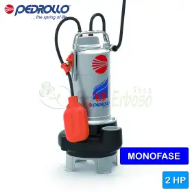 VXm 20/35 - Pompë elektrike njëfazore VORTEX Pedrollo 2 HP për ujëra të ndotura - 1