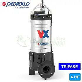Pompë elektrike trefazore VORTEX VX 40/80 - 4 HP për ujëra të ndotura Pedrollo - 1