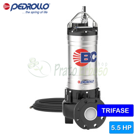 BC 55/35 - 5,5 PS dreiphasige Zweikanal-Elektropumpe für Abwasser Pedrollo - 1