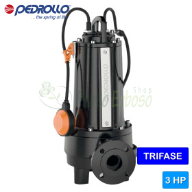 TR 2.2 AP - Bomba eléctrica sumergible trifásica de 3 HP con triturador Pedrollo - 1