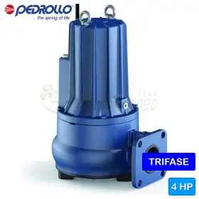 VXC 40/65-F - 4 PS dreiphasige VORTEX-Elektropumpe für Abwasser Pedrollo - 1