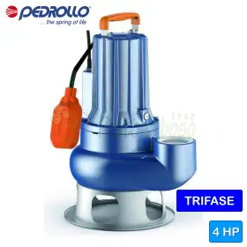 Pompă electrică de canalizare VORTEX trifazată VXC 40/50 - 4 CP Pedrollo - 1