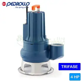 Pompe à eaux usées triphasée VORTEX VXC 40/65 - 4 CV Pedrollo - 1
