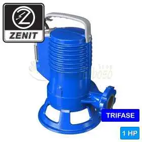 100/2/G40V A1BT5NCQNAE - Pompë elektrike trefazore VORTEX 1 HP për ujëra të ndotura Zenit - 1