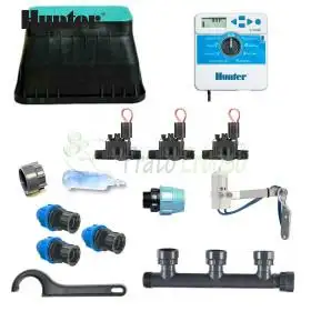 KI-H-3Z24I - Kit irrigazione Hunter a 3 zone 24V Hunter - 1