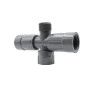 RB1220-010 - Raccord en croix MFFF 1"