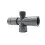 RB1220-010 - Raccord en croix MFFF 1"