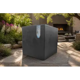 Millennium R Cube – 39 cm große Würfelvase in Anthrazit Deroma - 1