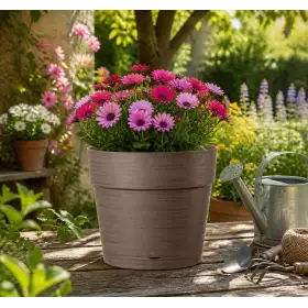 Save pot - Vaso tondo da 20 cm camel Deroma - 1
