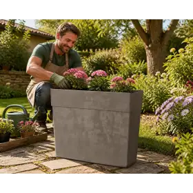 Like Fence - ghiveci cămilă de 78 cm