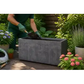 Jardinera cisterna Millennium R - 99 cm, color antracita