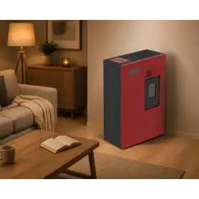 Sobë pelet Camilla e kuqe 4.6 kW