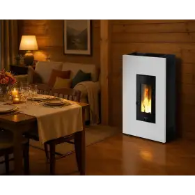Sobë pelet Madison 5 5.2 kW e bardhë