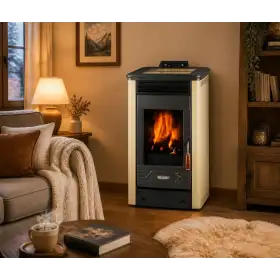 Dafne 65 stufa a pellet beige 5.5 kW