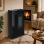 Susy - Stufa a pellet da 7.5 Kw nero