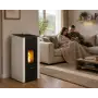 Elane 9.0 - 8.5 kW pellet stove, white