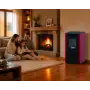 Vania - Estufa de pellets roja de 9,5 Kw