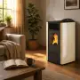Lory - 9.5 Kw ivory pellet stove