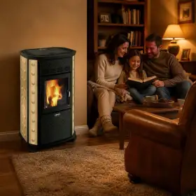 Sfera 647/749 sobë peleti bezhë 11 kW Sfera 647/749 sobë peleti bezhë 11 kW