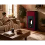 Ilaria Hydro - Poêle à pellets hydro rouge 17,5 kW