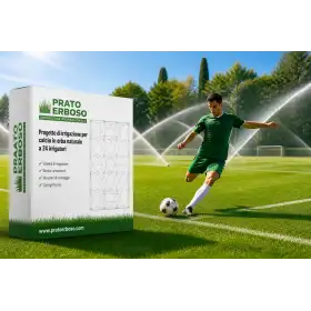 Progetto di irrigazione per calcio in erba naturale a 24 irrigatori Prato Erboso - 1