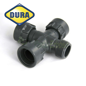 M320-010 - 1" MFFF union cross fitting